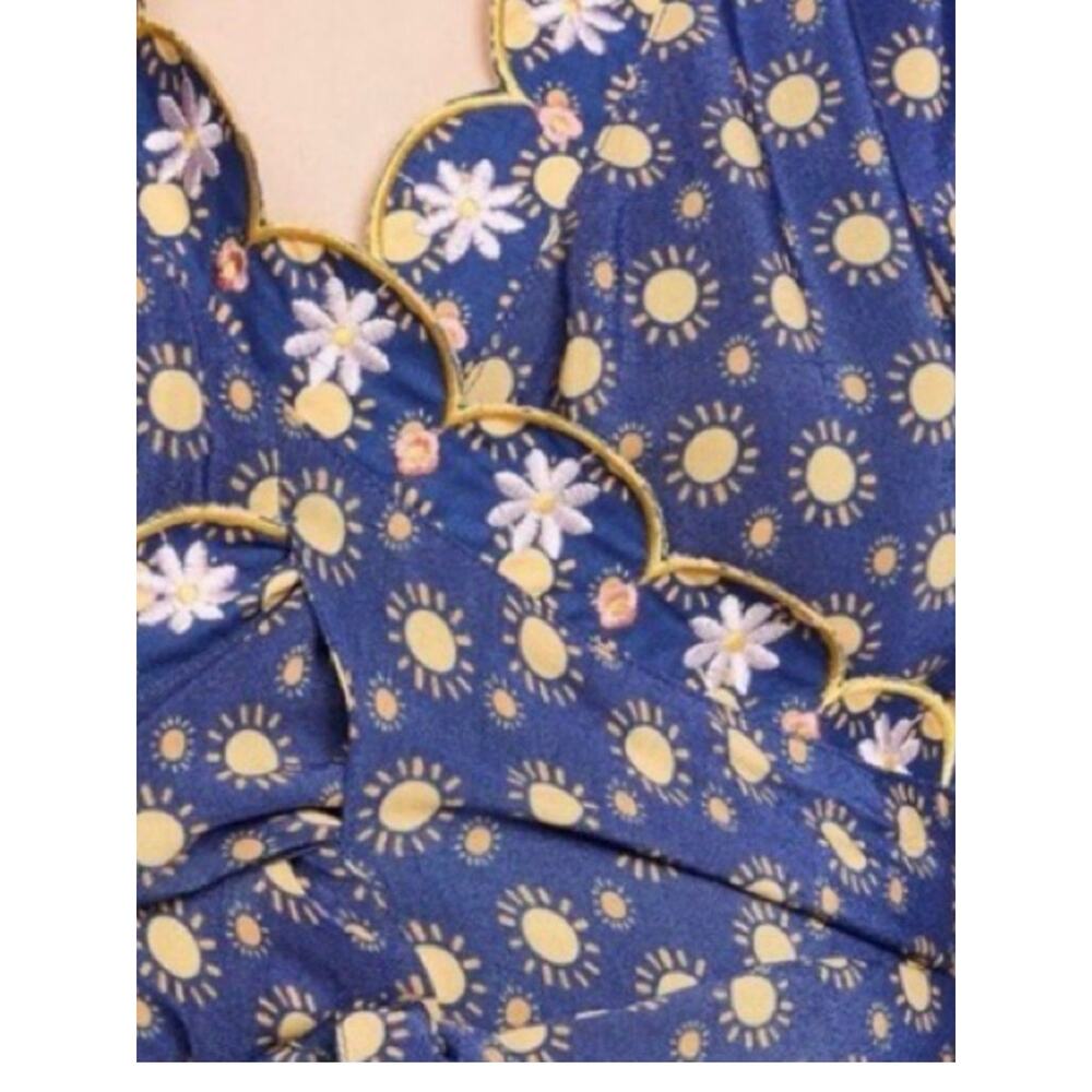 Celia B by Anthropologie Andromeda Dress in Blue Size Large - Picture 8 of 9